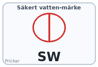 Prick för säkert vatten