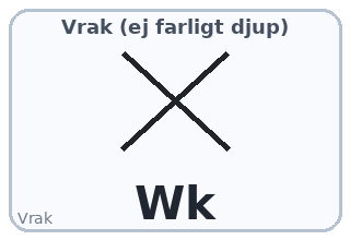 Vrak (ej farligt djup)