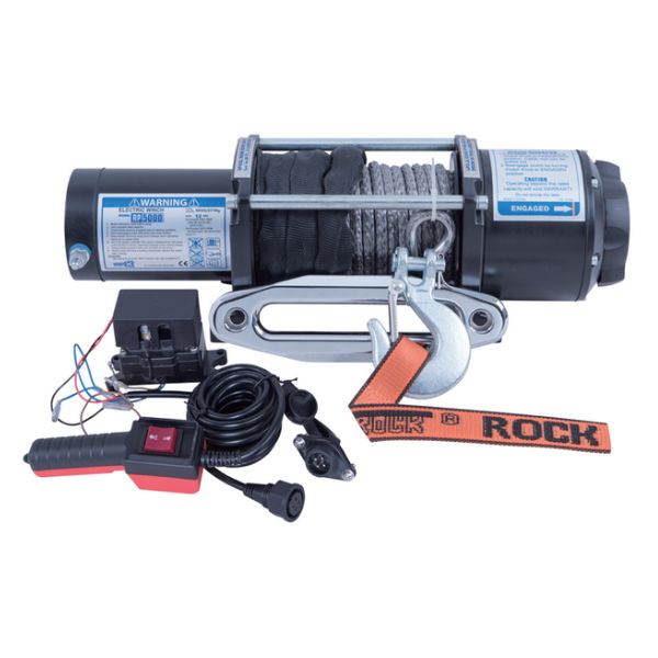 Rock RP5000 el-trailervinsch 12 V 3,8HK (2,8Kw) 2268 kg m/lina