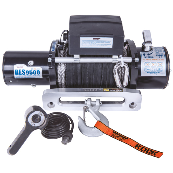 Rock RES9500 el-trailervinsch 12V 4,9HK (3,6Kw) 4313 kg m/lina