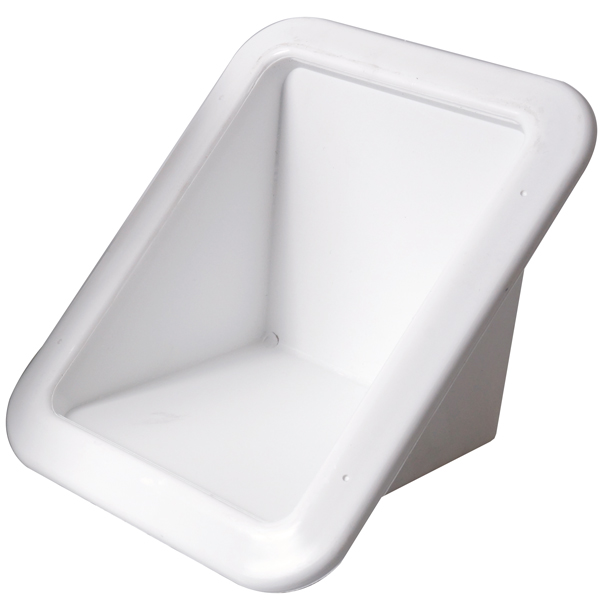Monteringsbox vit till däcksförskruvning 145x191mm