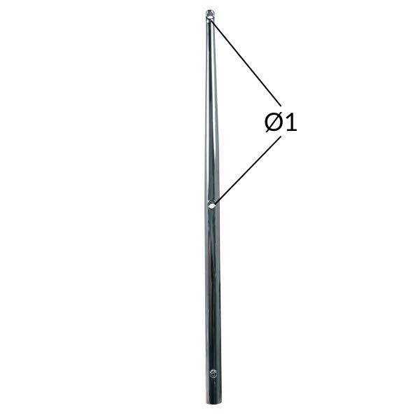 Mantågsstötta RF 600mm - spec