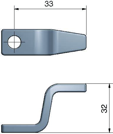 Regel kort hög 2,5"
