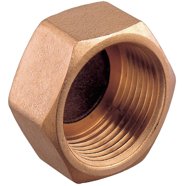 Guidi Ändmuff innergänga 3/8" brons