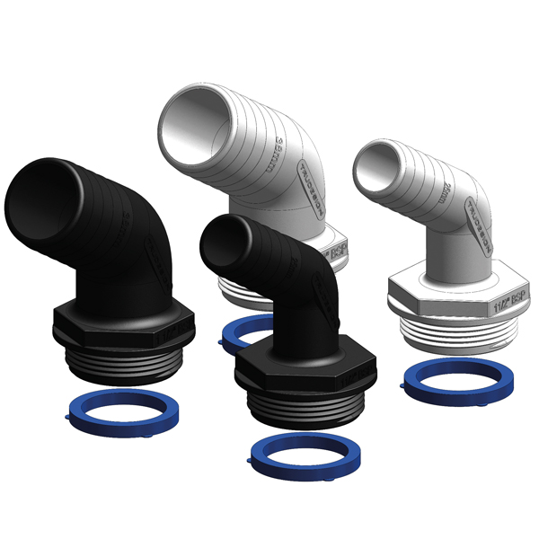Trudesign Aquavalve slangkoppling vit 120 gr 1 1/2" 38mm