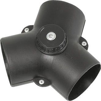 Y-ventil med spjäll 75 x 60/60mm