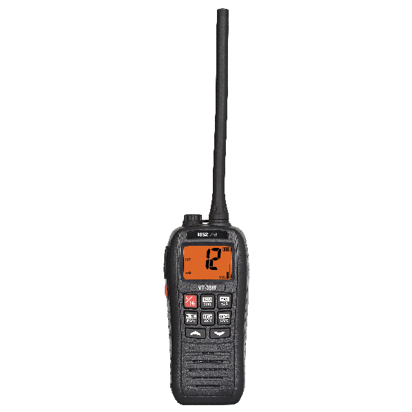 1852 VHF Radio VT38M, flyter, IPX7 vattentät, 6W