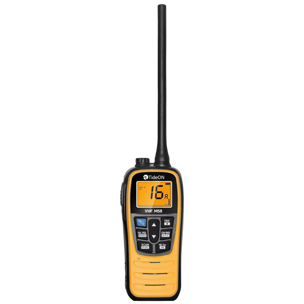 Tideon VHF M58, handhållen, flyter IPX7, 5W