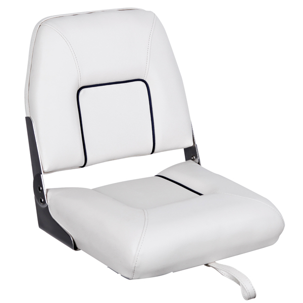 ESM båtstol S40 standard vit/blå bredd 40cm
