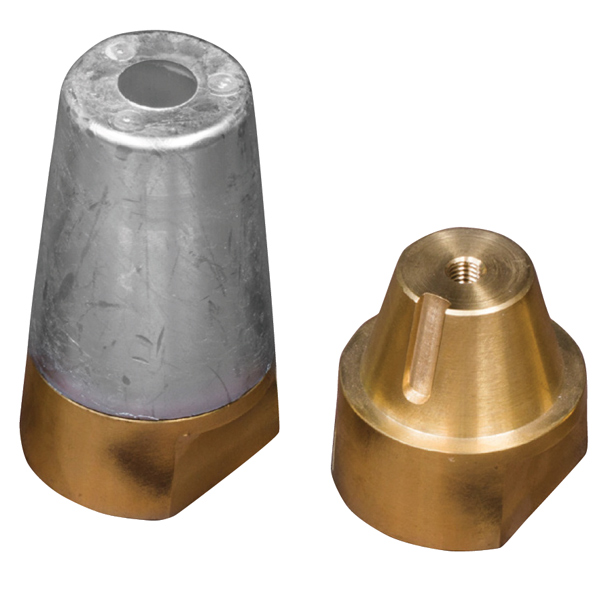 Zinkmutter med 24mm gänga 40mm axel