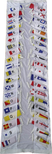 Signalställ, flaggor 45x35 cm, l=28 m