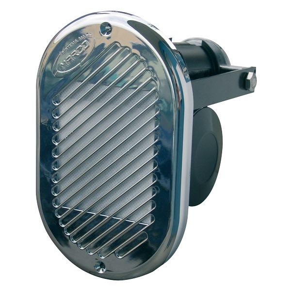 Elektriskt signalhorn 12 V för inbyggnad kromat