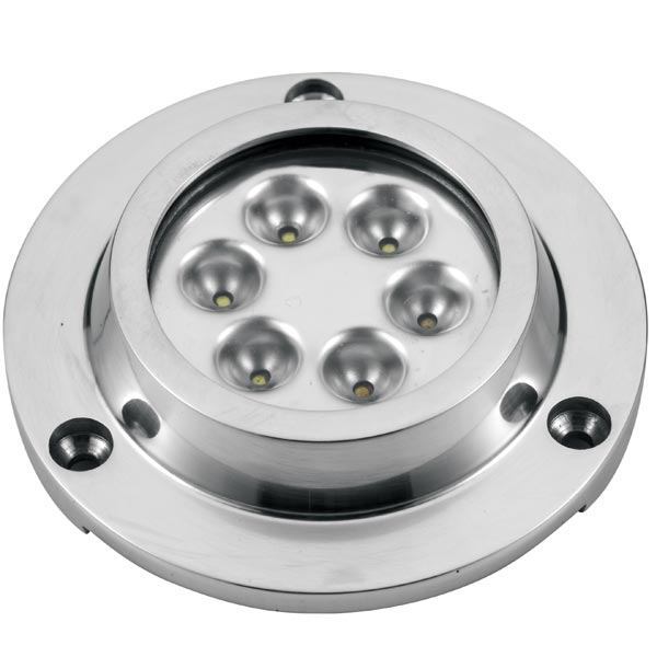 Undervattensbelysning utanpåliggande 14,2 W 8-30 V 6 LED blå