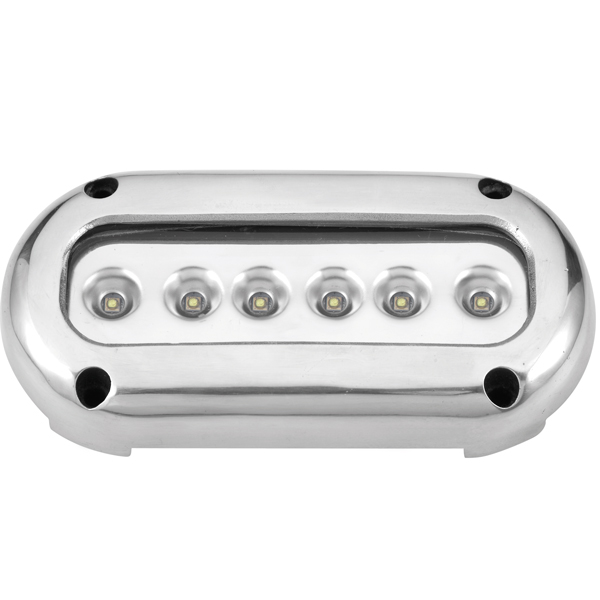 Undervattensbelysning utanpåliggande 14,2 W 10-30 V 6 LED vit