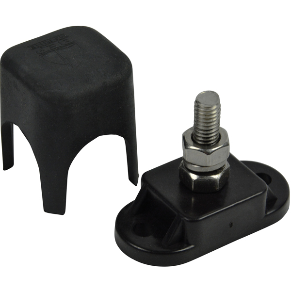 BEP monteringsblock 6 mm svart, med lock