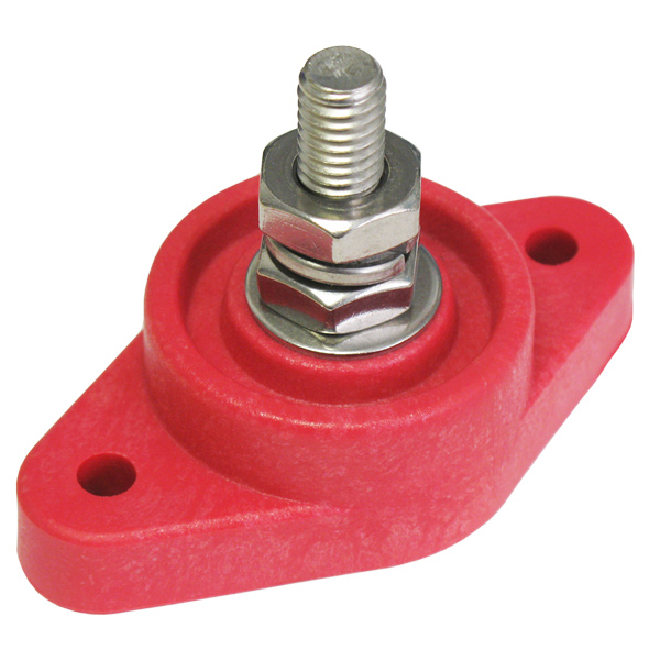 EL koppling enkel röd max. 240Amp Ø9,5 mm