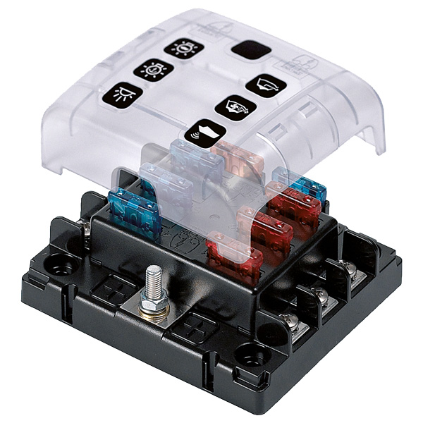 BEP säkringshållare 12/24 V 6 st