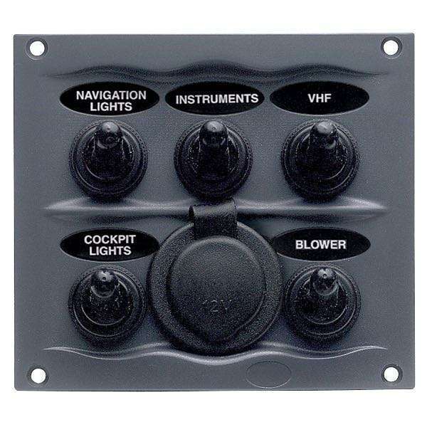 BEP-elpanel 5 kont.12 V ext.