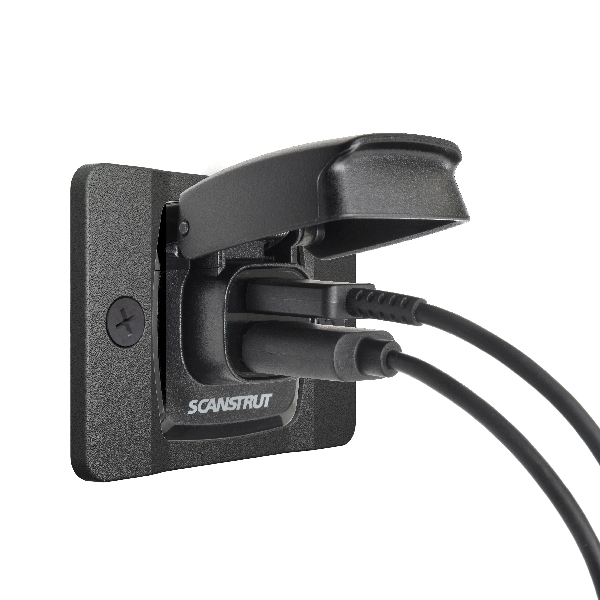 ScanStrut Flip-Pro vattentätt USB-laddningsuttag 12-24V, frontfäste