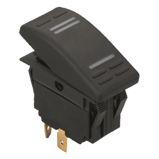 Kontakt 3-polig med LED on - off 12 V max 15a