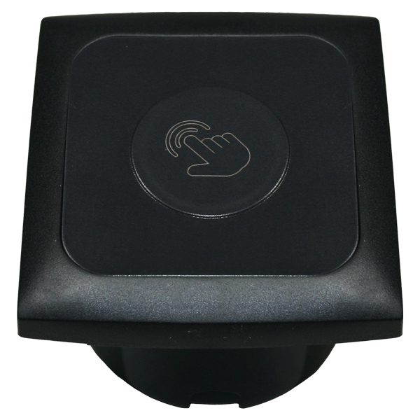 Touch dimmer 12v för infällning komplet, svart max 30W