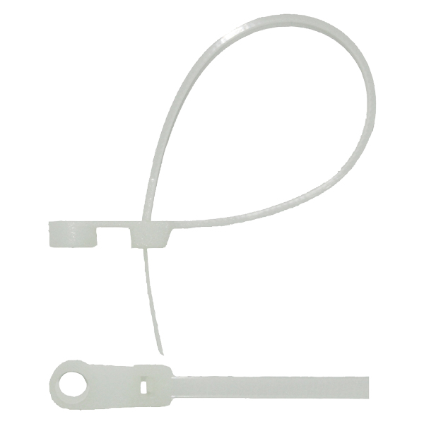 Buntband vita med hål 100 x 3,5 mm-20 st