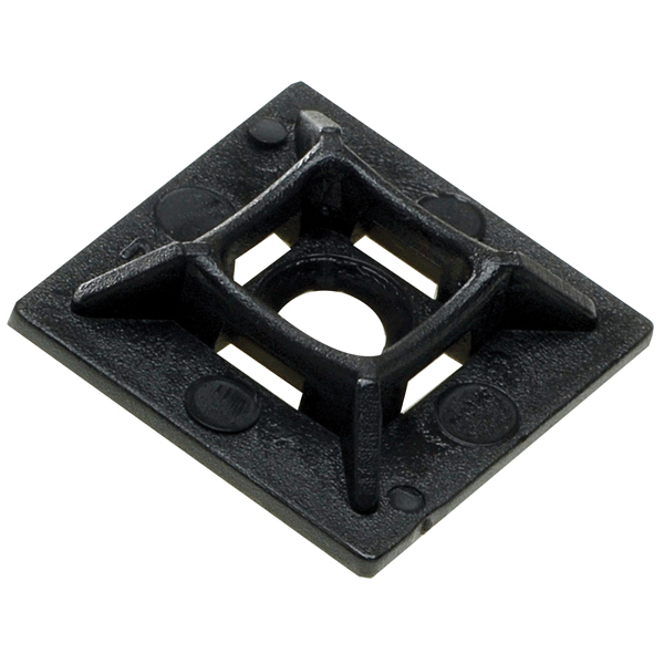 1852 Sockel för strips svart 28 x 28 mm med lim - 10 st