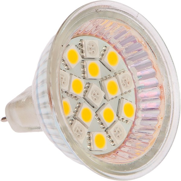 Nauticled G4 dubbel MR16 E50x45mm 10-30vdc 0,9/1,8/20 W