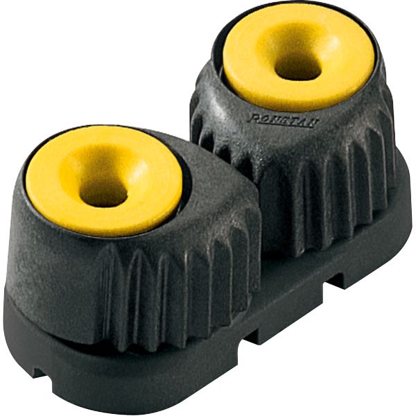 Ronstan Medelstor cleat, gul till 3 - 12 mm lina