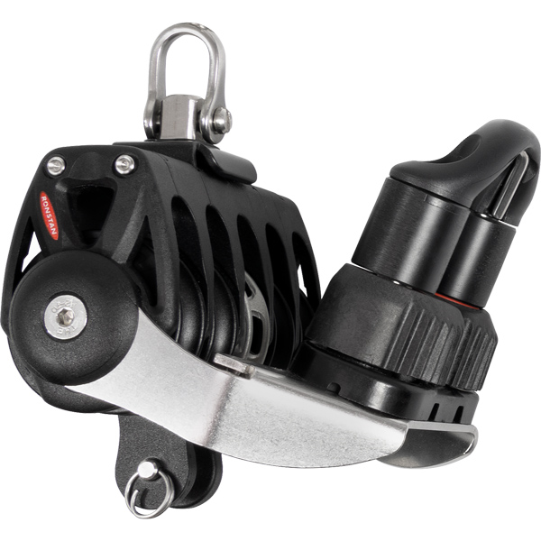 Ronstan Kvint med svirvel hundsvott skotlås serie 40, 9 mm