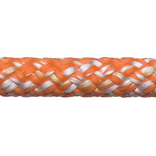 Robline Super Dinghy Sheet 5,5 mm Vit/Orange 100 m