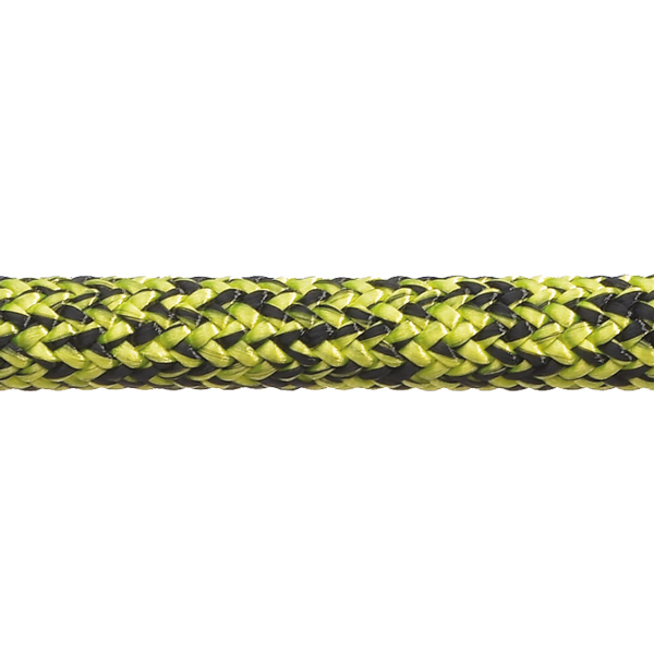 Robline Admiral 7000 Dyneema fall, 10mm svart/Gul - 1m