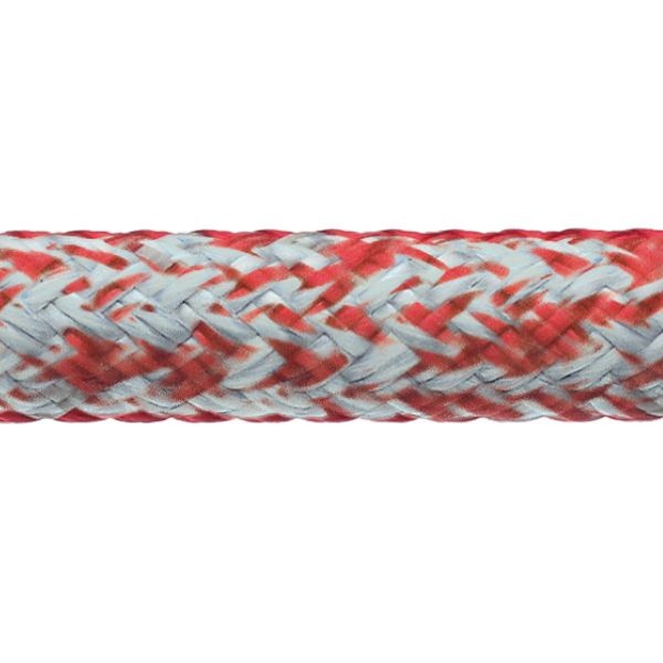 Robline Globe Pro Robtec fall, 8mm Vit/Röd - 1 m