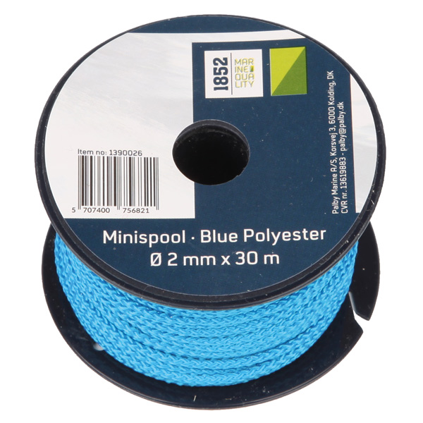 1852 Minirulle svart Polyester Ø2mm x 30m 18st/pkt