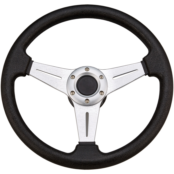 Sportratt svart med alu, Ø38 mm, med 3/4" std. nav