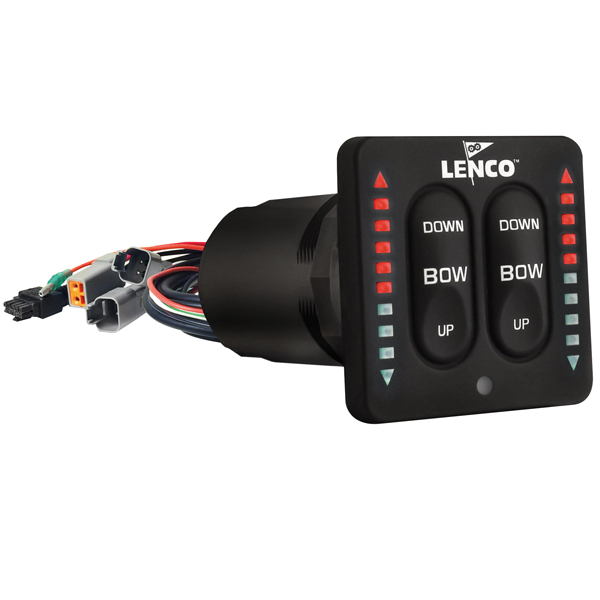 Lenco panel 12/24 V med indikator/upprullningsdon