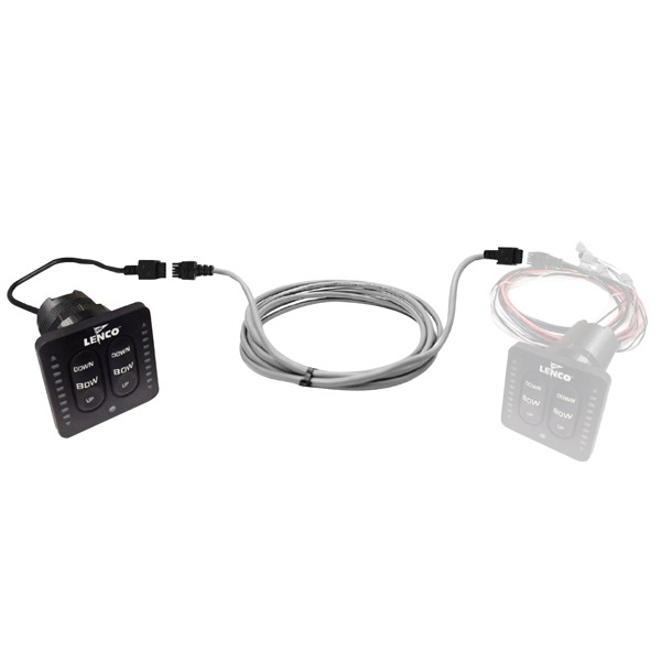 Lenco flybridge kontroll med indikator 6 m kabel