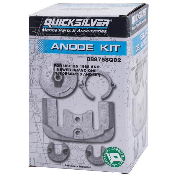 Quicksilver 888758Q02 Aluminiumanodkit till MerCruiser Bravo One