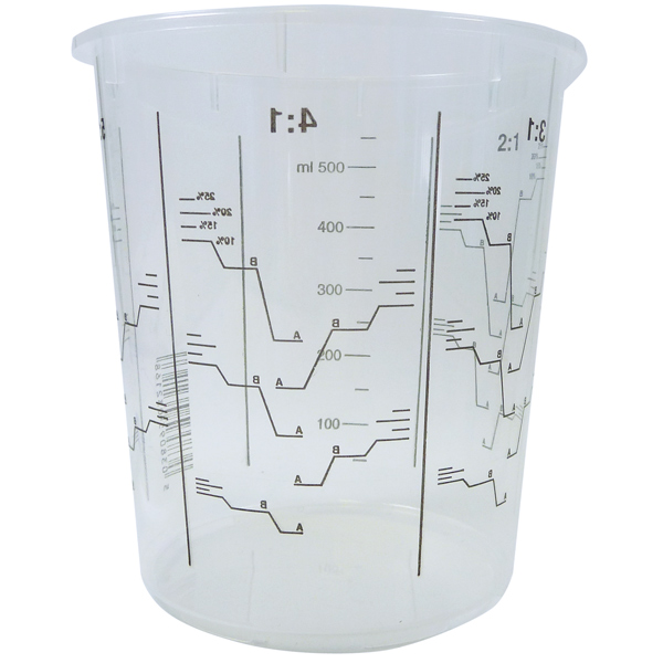 Blandningsmugg 650 ml Heavy Duty, frp med 25 st