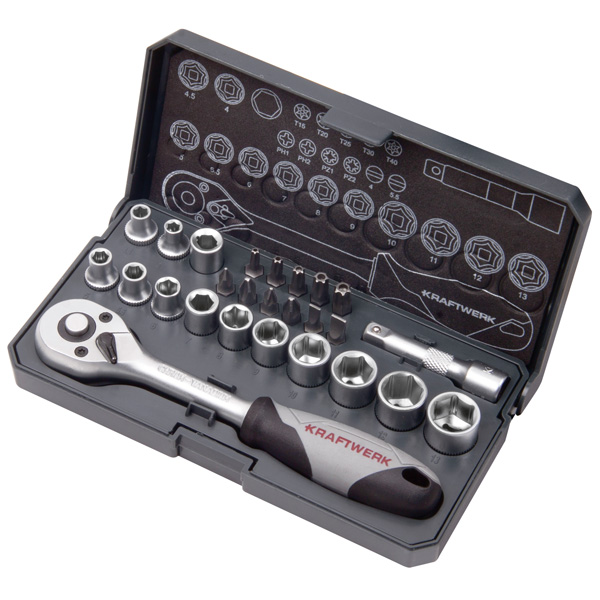 Toppnyckelset Basic-Line 26 Delar 1/4" 4 -13 mm