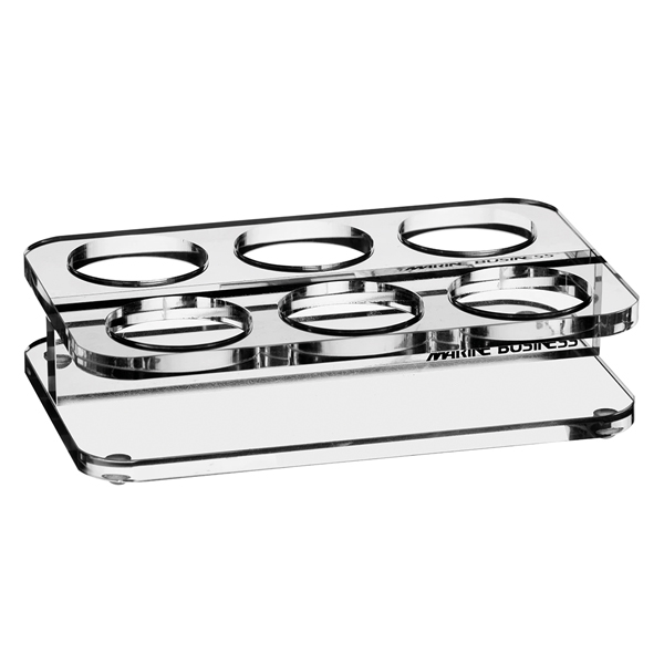 MB bricka med hållare för 6 glas 19x29x4,5cm, hållare Ø8cm