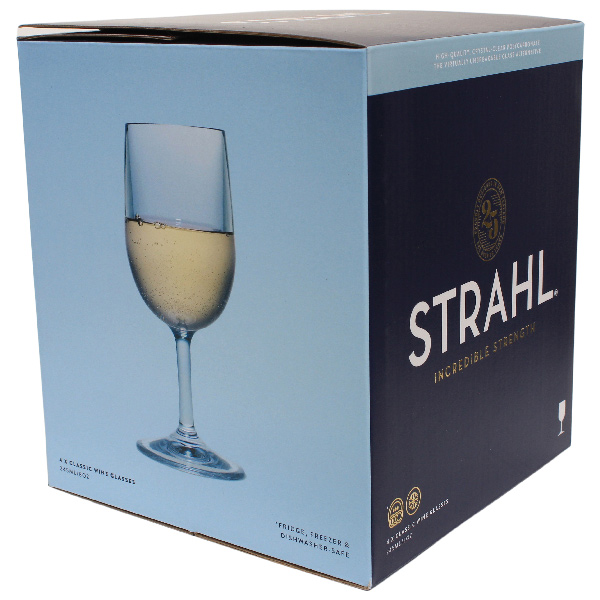 Strahl Vinglas Polykarbonat 245 ml. 4 st i presentförpackning