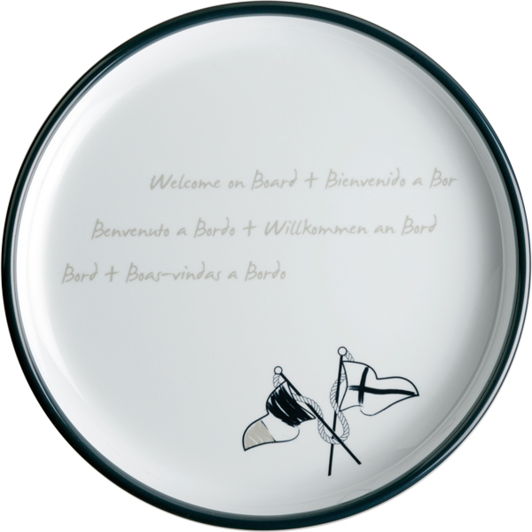 MB Welcome on board desserttallrik Ø21 cm 255 g 6 st