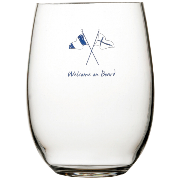 MB Welcome on board Ölglas Ø9 cm H13 cm 591 ml. 6 st