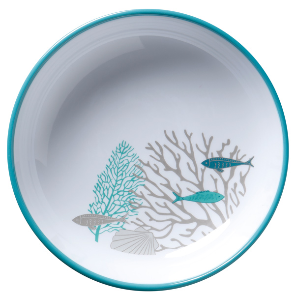 MB Coastal Acqua djup tallrik Ø18, 6 st