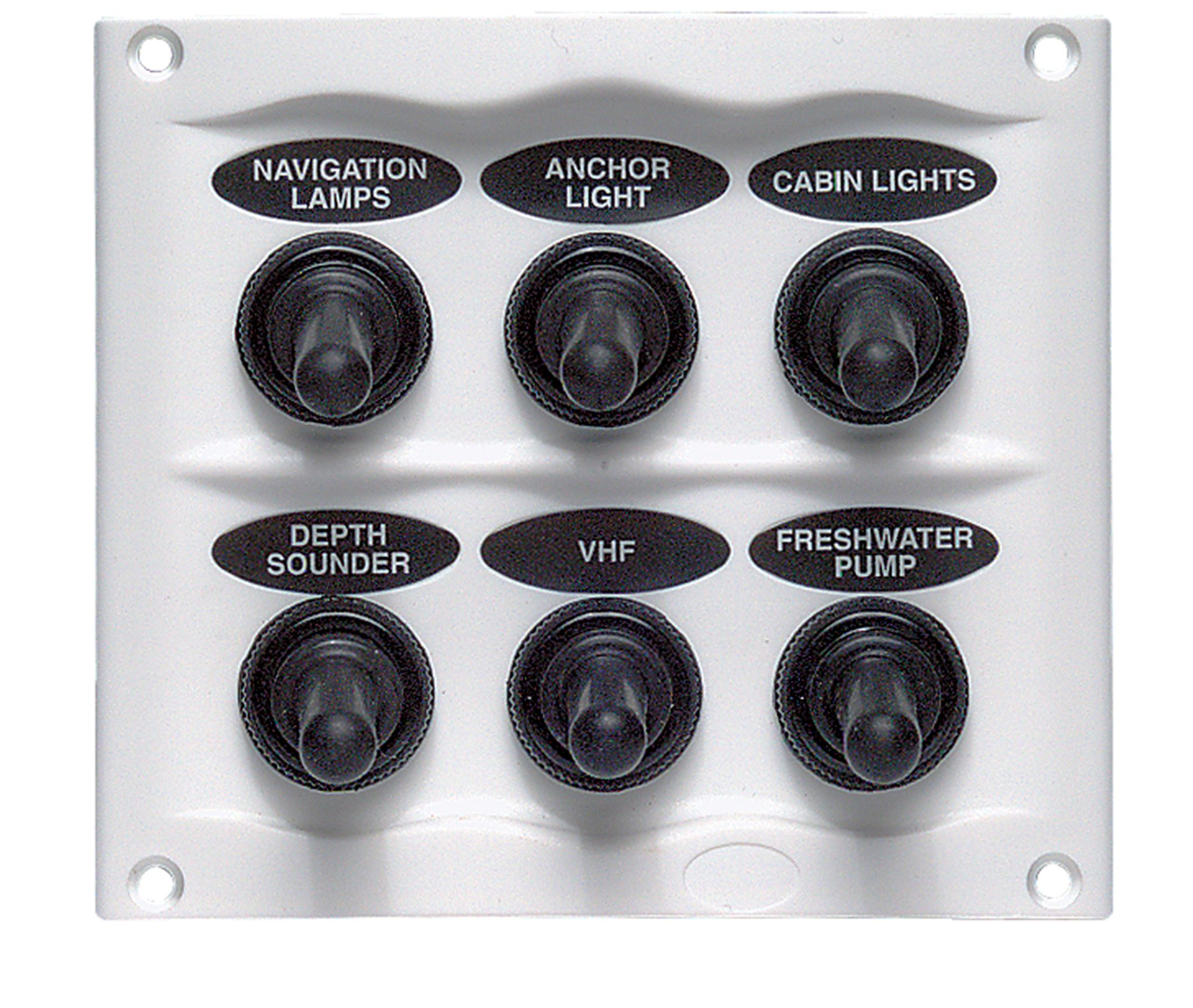 BEP Switch Panel DC Waterproof 6xOn/Off White