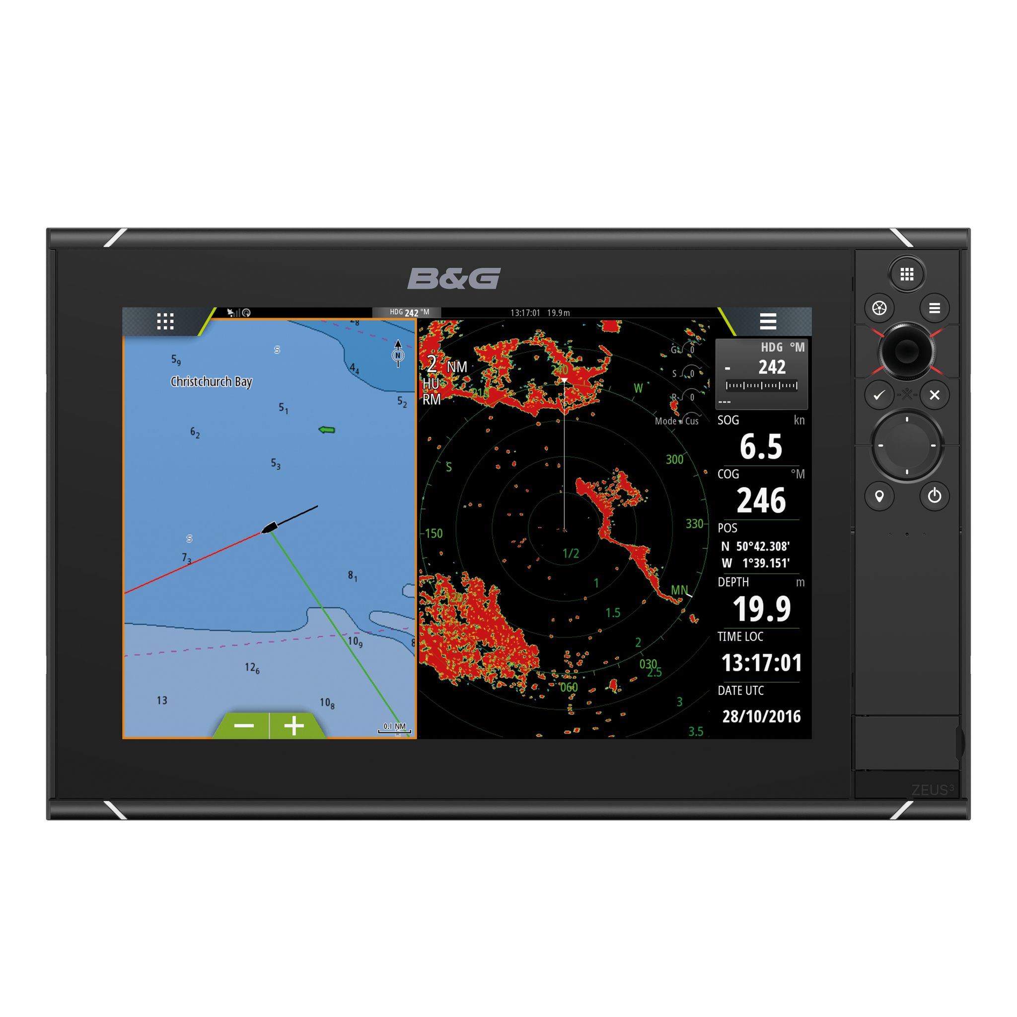 B&G ZEUS3S 12 MFD,WORLD BASEMAP