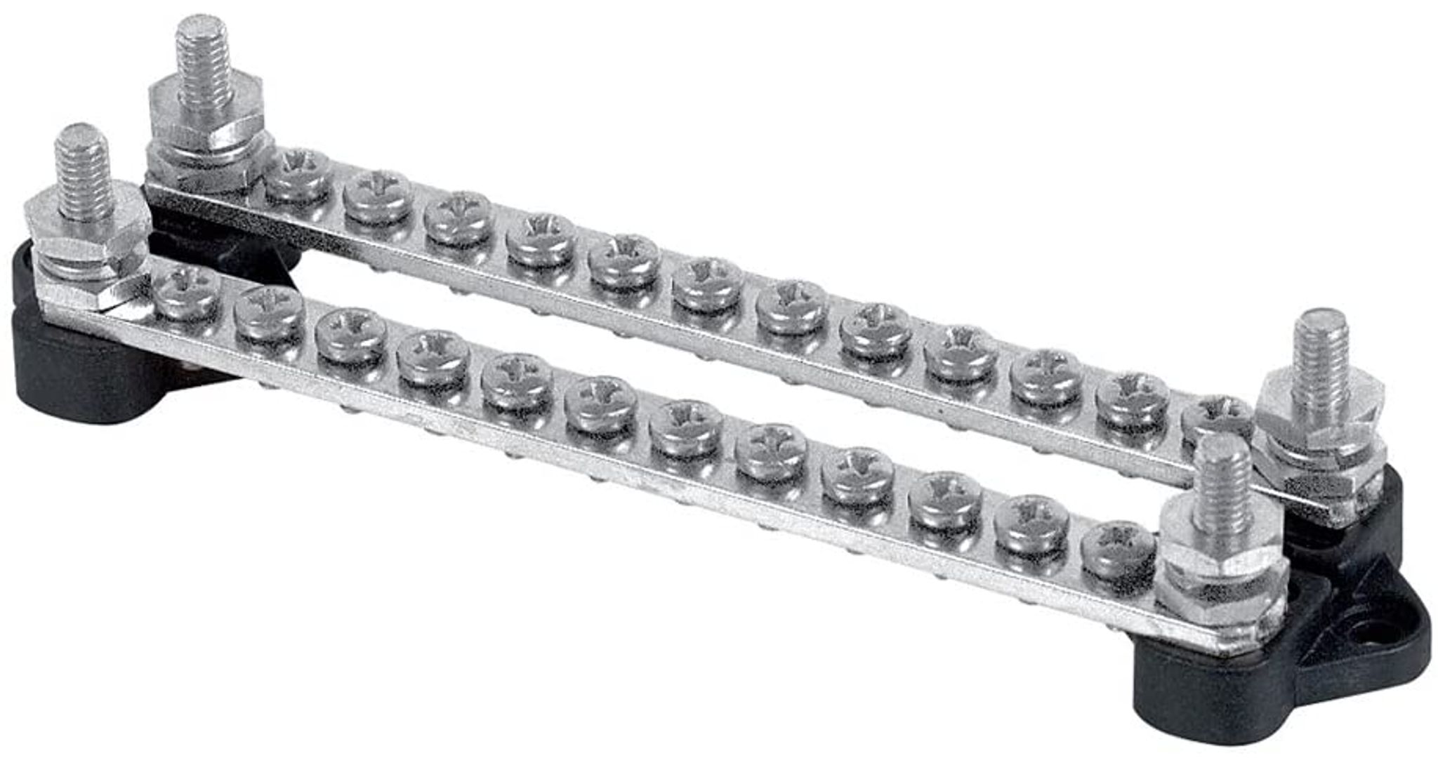 BEP Bus Bar Singel 6x 4mm Screw Terminal 2x 6mm In