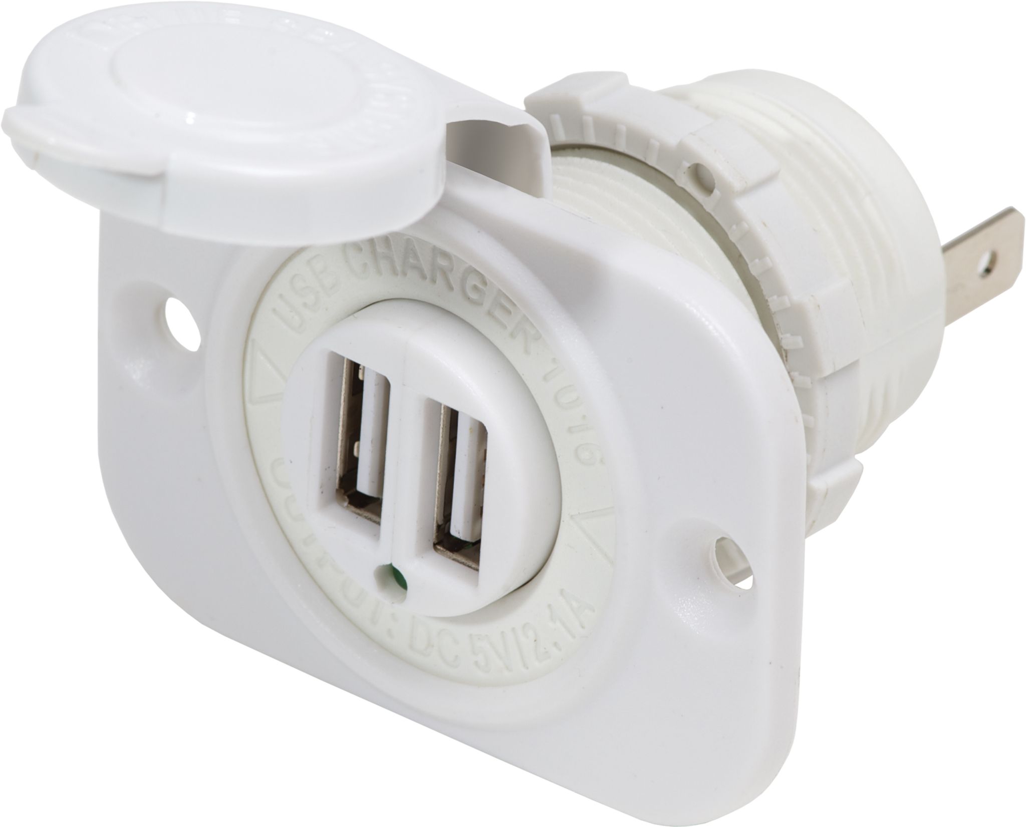 USB x2 VIT uttag 12/24 Blue Sea 2.1A