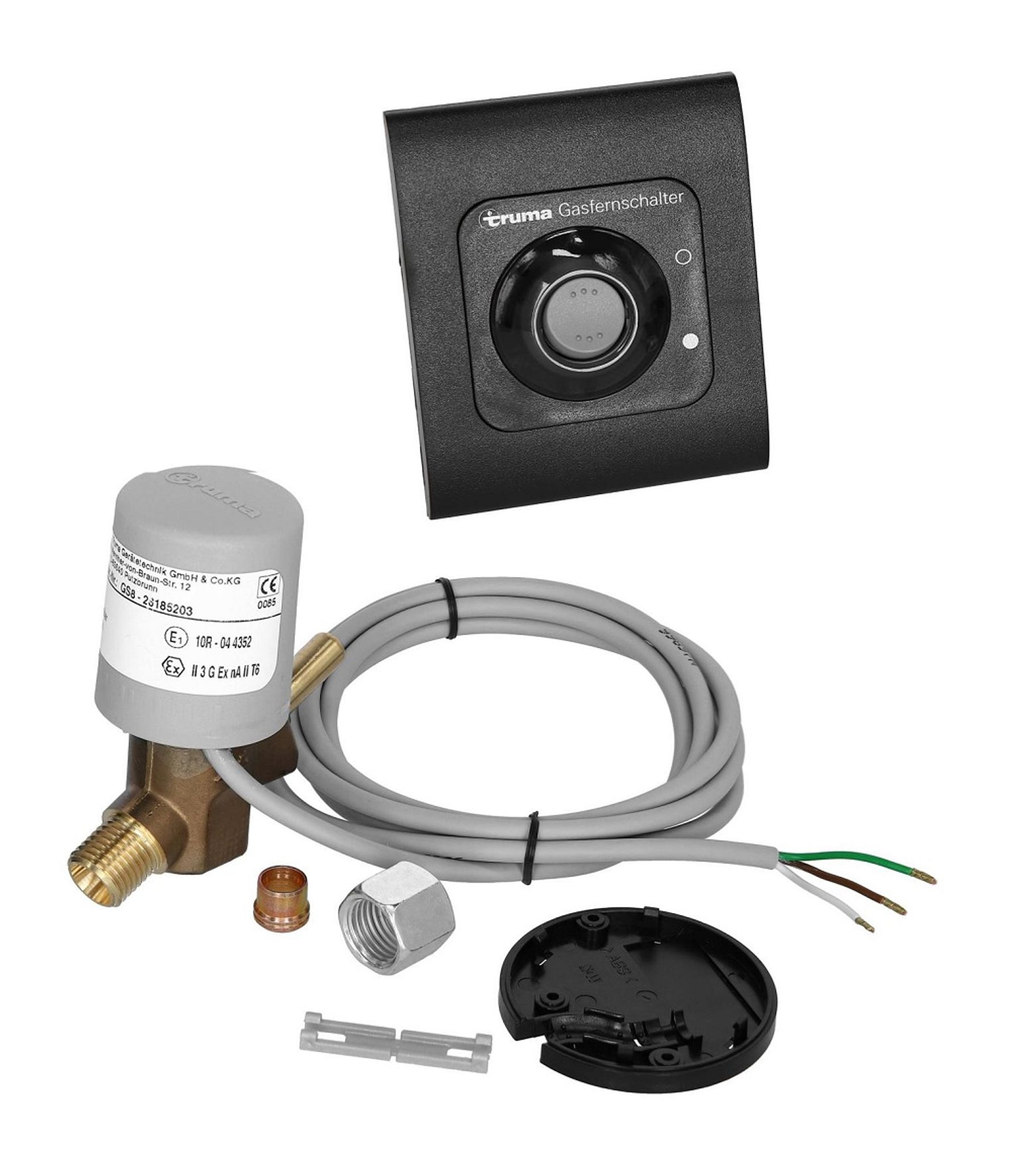 Magnetventil 12V väggmont.